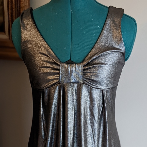 Lola Silver Bow Dress - Size Small - Picture 2 of 12